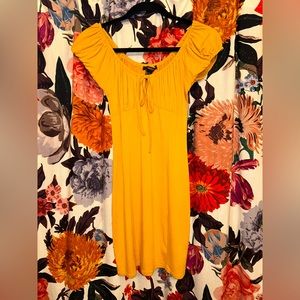 Mustard Forever 21 Bodycon Dress